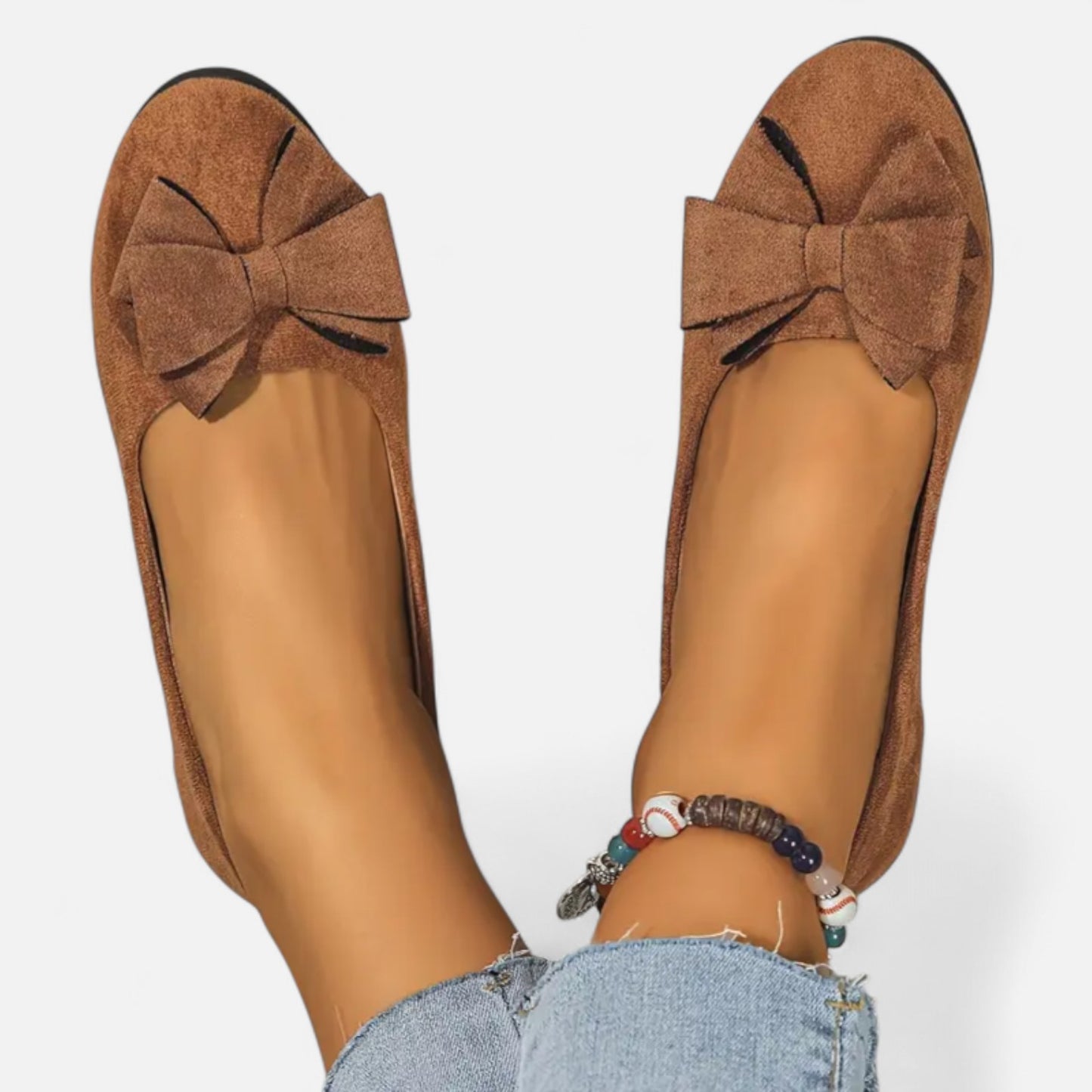 Maisonancien | Kobieta Eleganckie Slip-On na Platformie z Kokardą