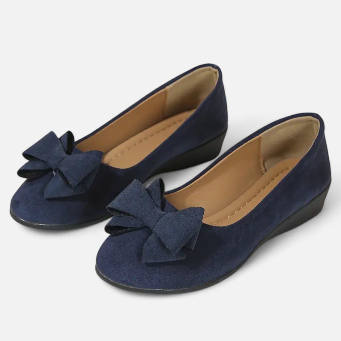 Maisonancien | Kobieta Eleganckie Slip-On na Platformie z Kokardą