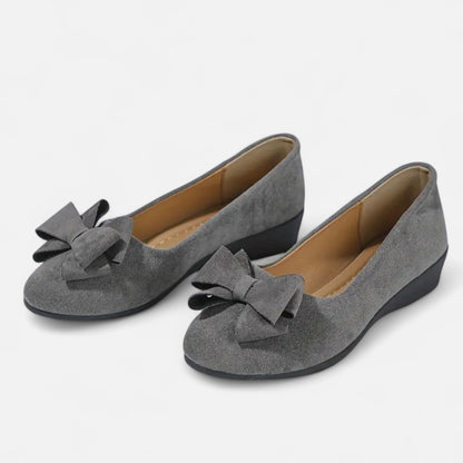 Maisonancien | Kobieta Eleganckie Slip-On na Platformie z Kokardą
