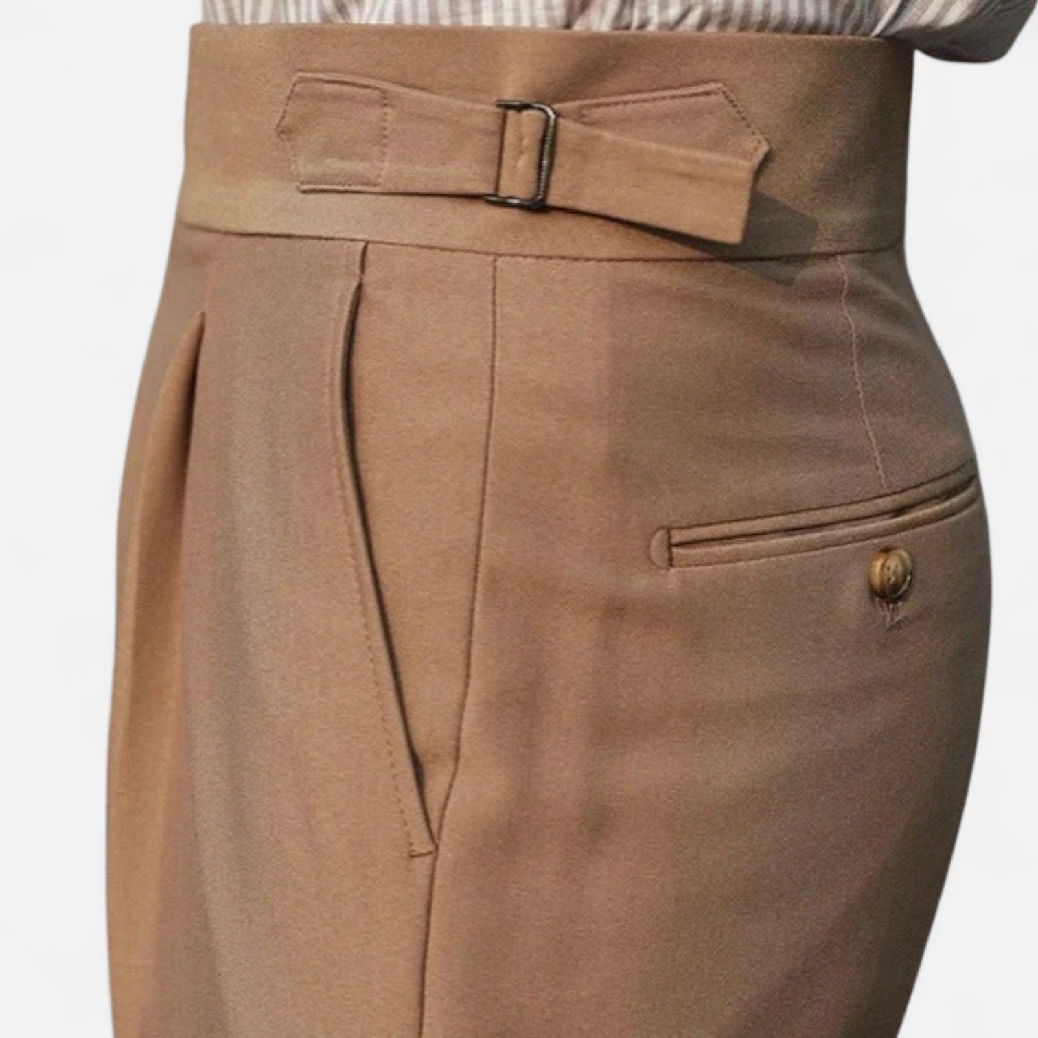 Maisonancien | Mężczyzna Klasyczne Spodnie z Podwójnym Zapięciem