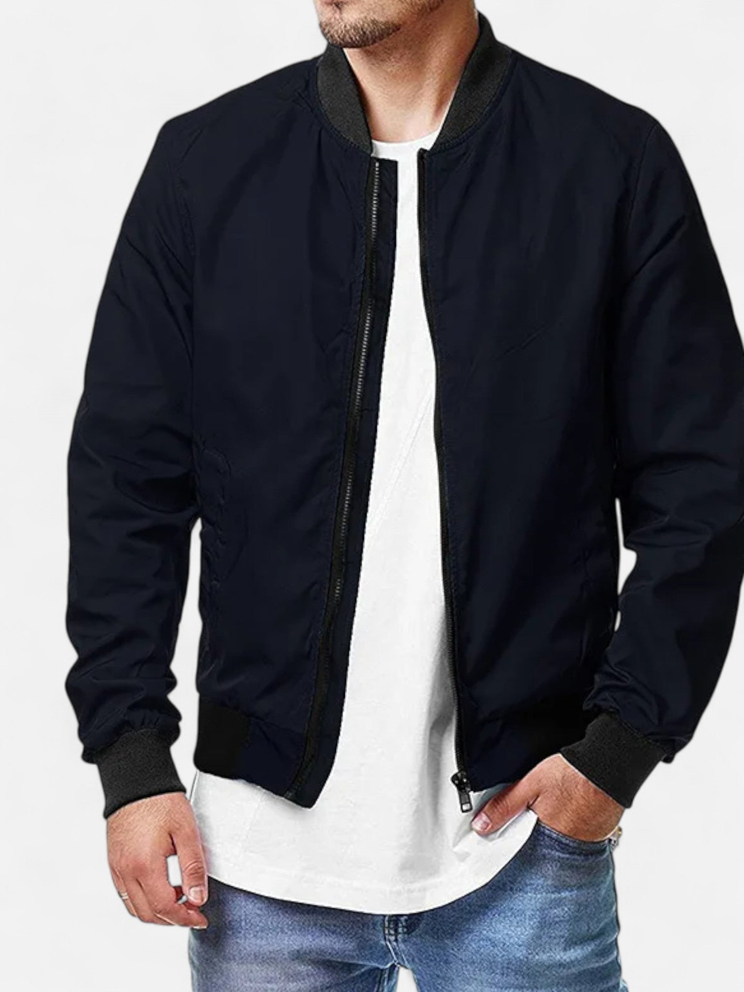 Maisonancien | Męska Kurtka Bomber – Klasyczna Elegancja